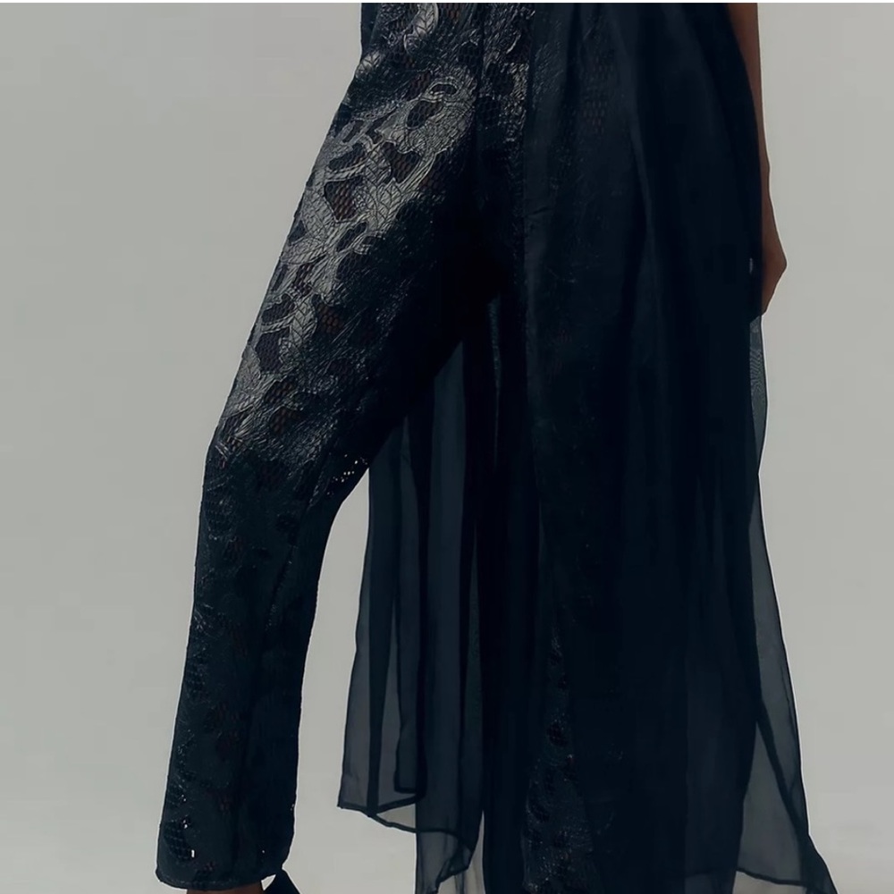 Anthropologie House of Perna Cassandra Trendy Street Black Skirt/Pants-Size XS - Picture 3 of 14